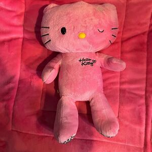Hello Kitty Build a Bear Plush Winking Pink Cheetah Print 18”